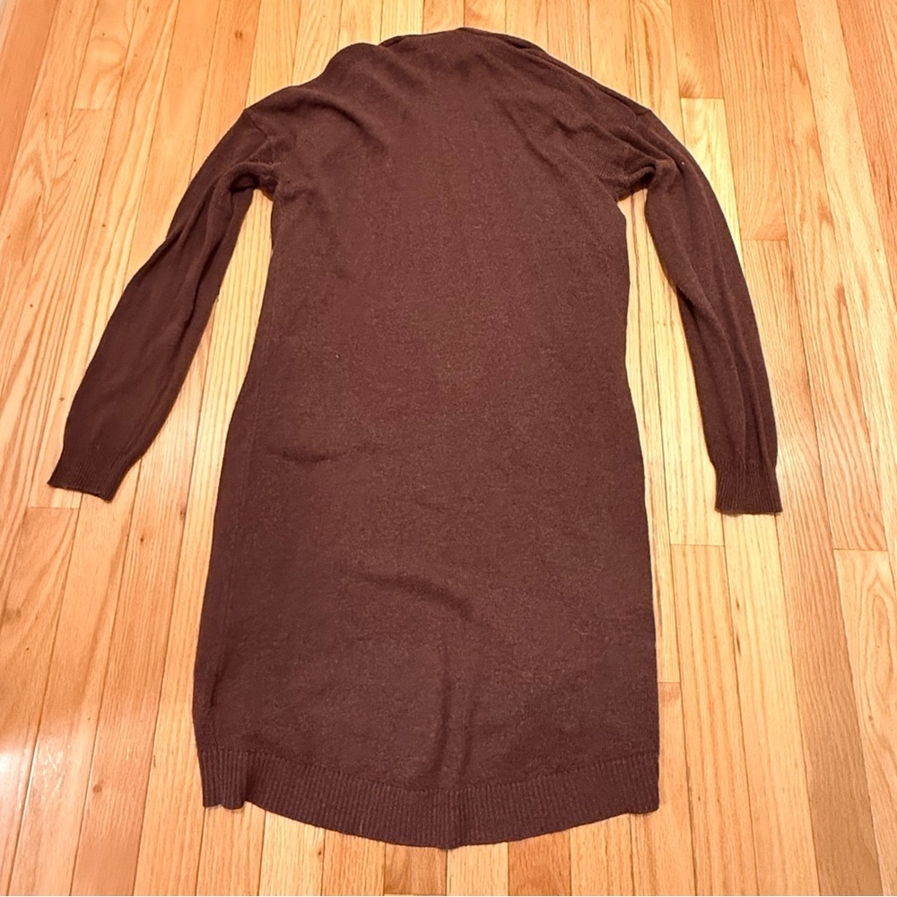 H&M Long Red/Brown Cardigan Woman’s Size Medium - Picture 8 of 8